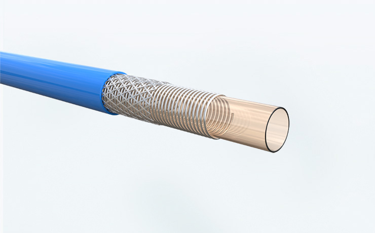 Selective Decoating of Multi-layer Braided Catheters